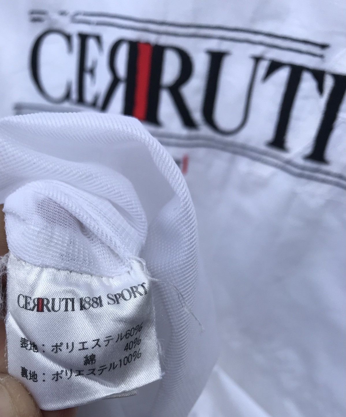 Cerruti 1881 Vintage 90s Cerruti Big Logo Windbreaker Jacket Size US L / EU 52-54 / 3 - 8 Thumbnail