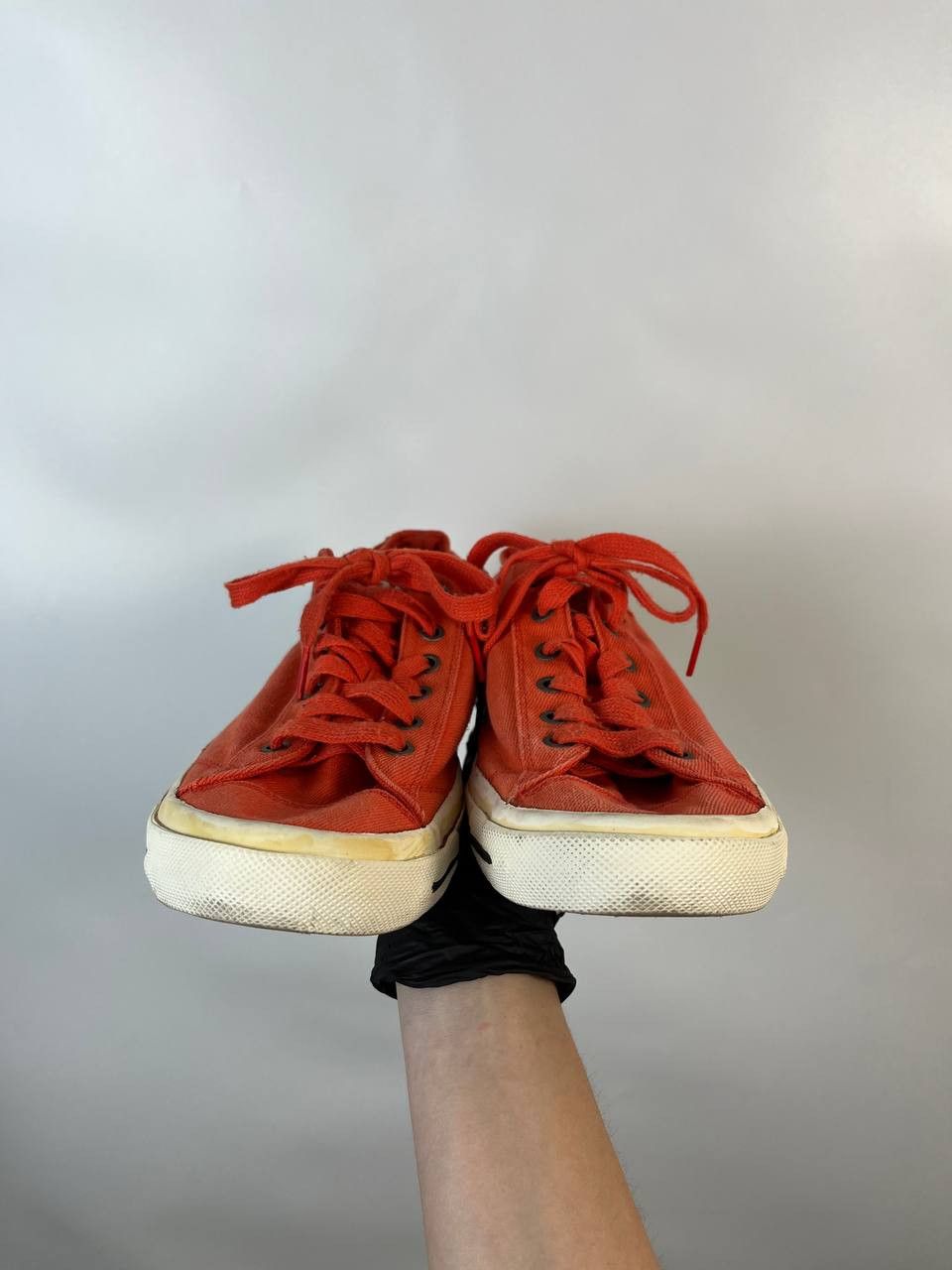 Diesel DIESEL Exposure Low Red Canvas Sneakers Shoes Men’s Size 10 Size US 10 / EU 43 - 2 Thumbnail