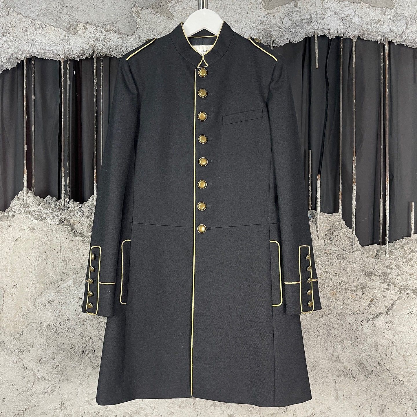 Saint Laurent Paris Saint Laurent Military Gold Button Coat Size 36 Size XS / US 0-2 / IT 36-38 - 1 Thumbnail