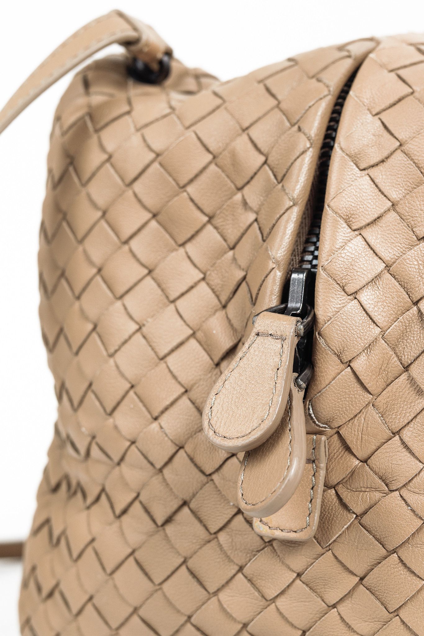 Bottega Veneta Bottega Veneta Light Brown Intrecciato Leather Box Bag Size ONE SIZE - 10 Thumbnail