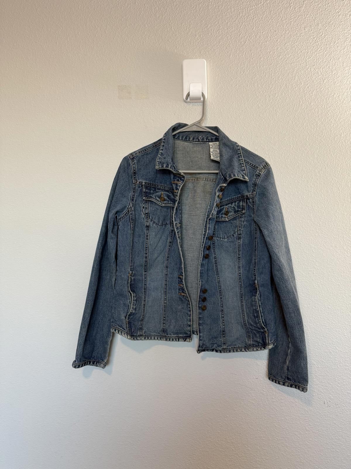 Designer Vintage Y2K 2000 style denim jean jacket. Size S / US 4 / IT 40 - 4 Thumbnail