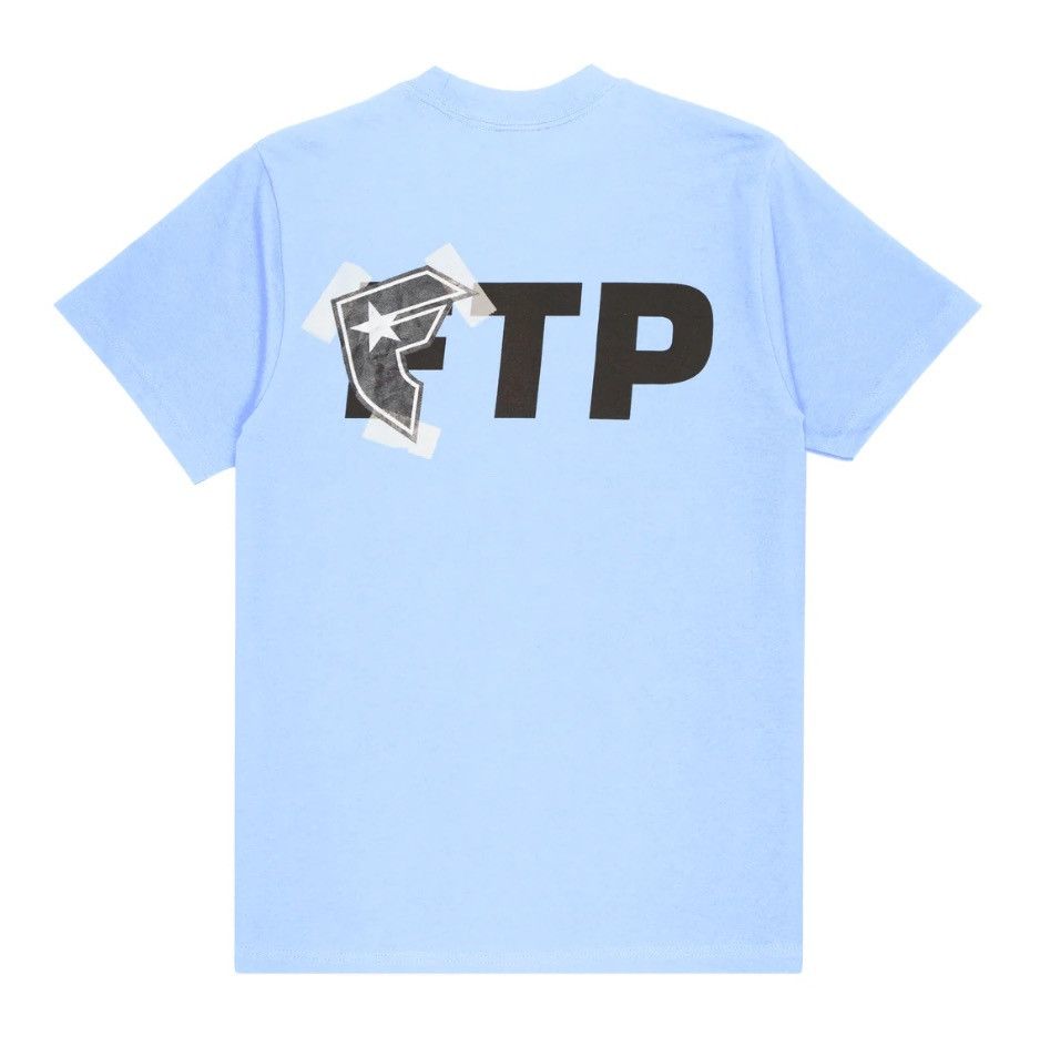 Famous Stars And Straps × Fuck The Population 2X - FTP Famous Logo Tee Sky Blue XXL Size US XXL / EU 58 / 5 - 2 Thumbnail