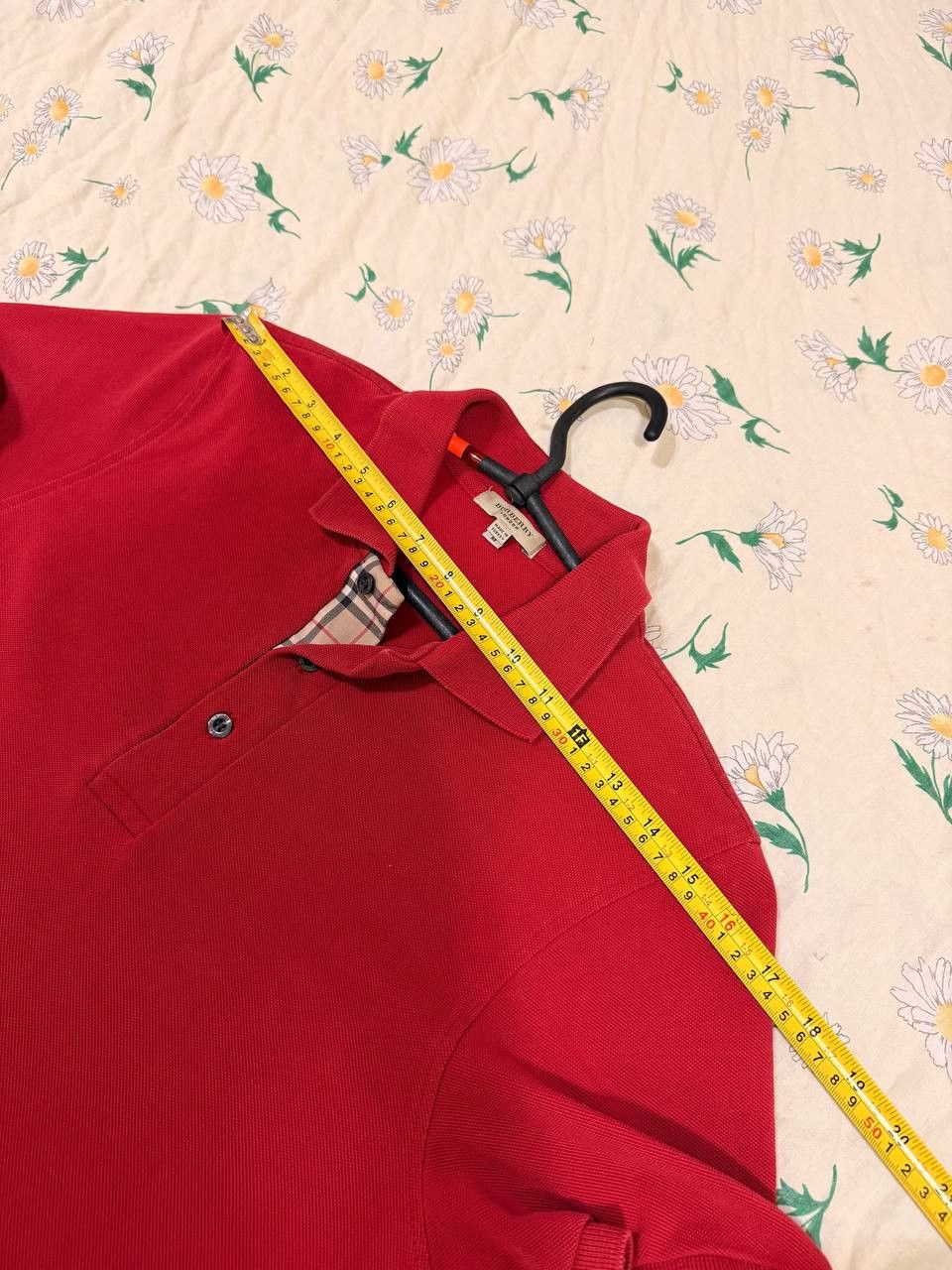 Burberry Burberry London Nova Check Slim Fit Red Polo Shirt Condition Size US M / EU 48-50 / 2 - 9 Thumbnail