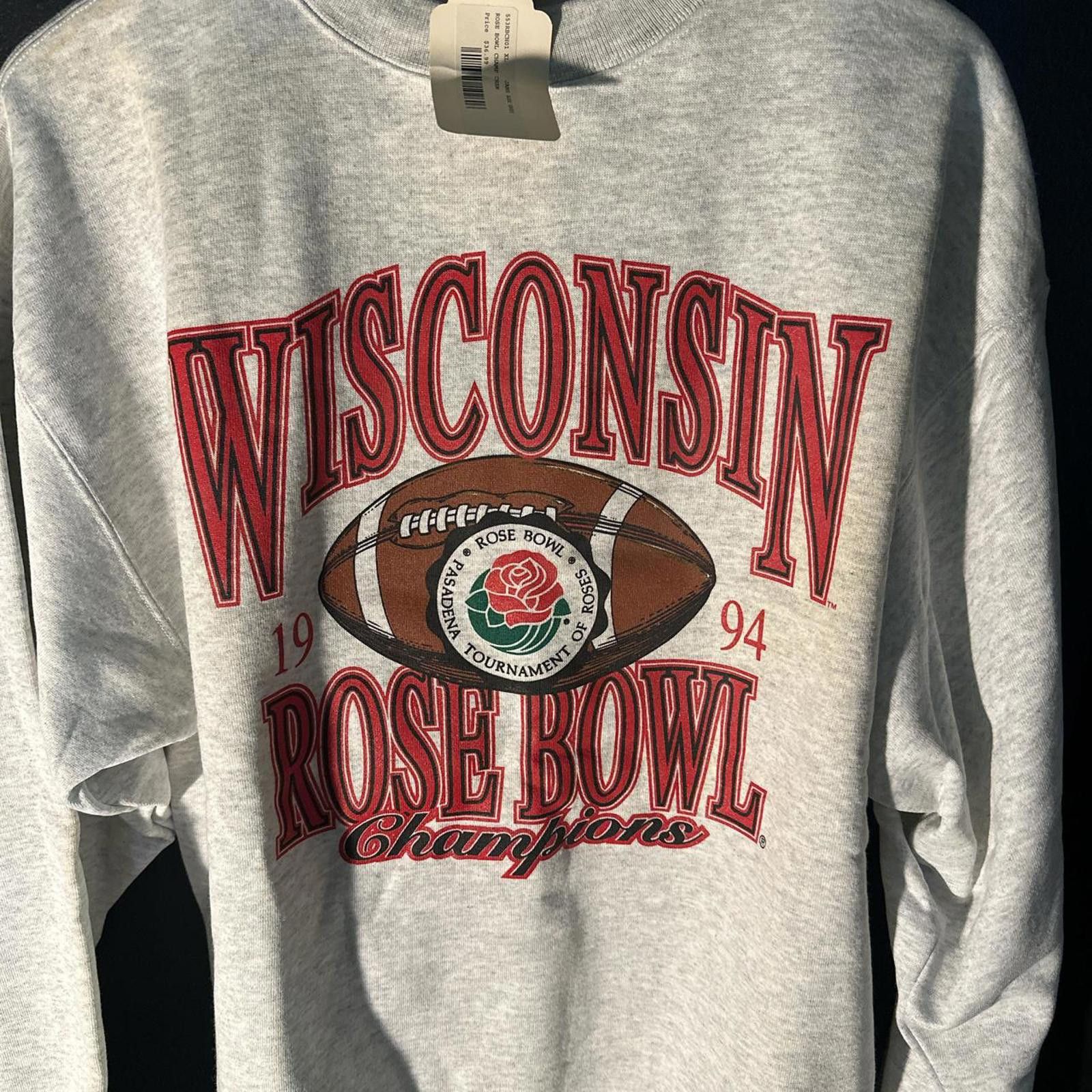 Jansport New Vintage 1994 Rose Bowl Wisconsin Champions Crewneck Size US XL / EU 56 / 4 - 3 Thumbnail