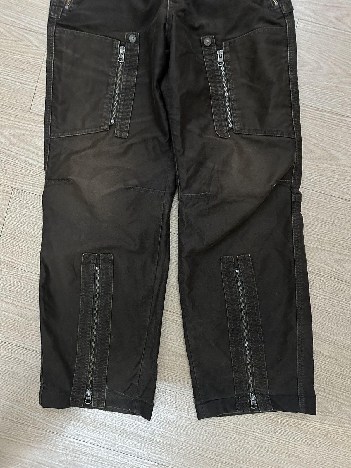 If Six Was Nine × Japanese Brand × Seditionaries Custom Culture Bondage Cargo Tactical Multi Flared Pants Size US 32 / EU 48 - 3 Thumbnail