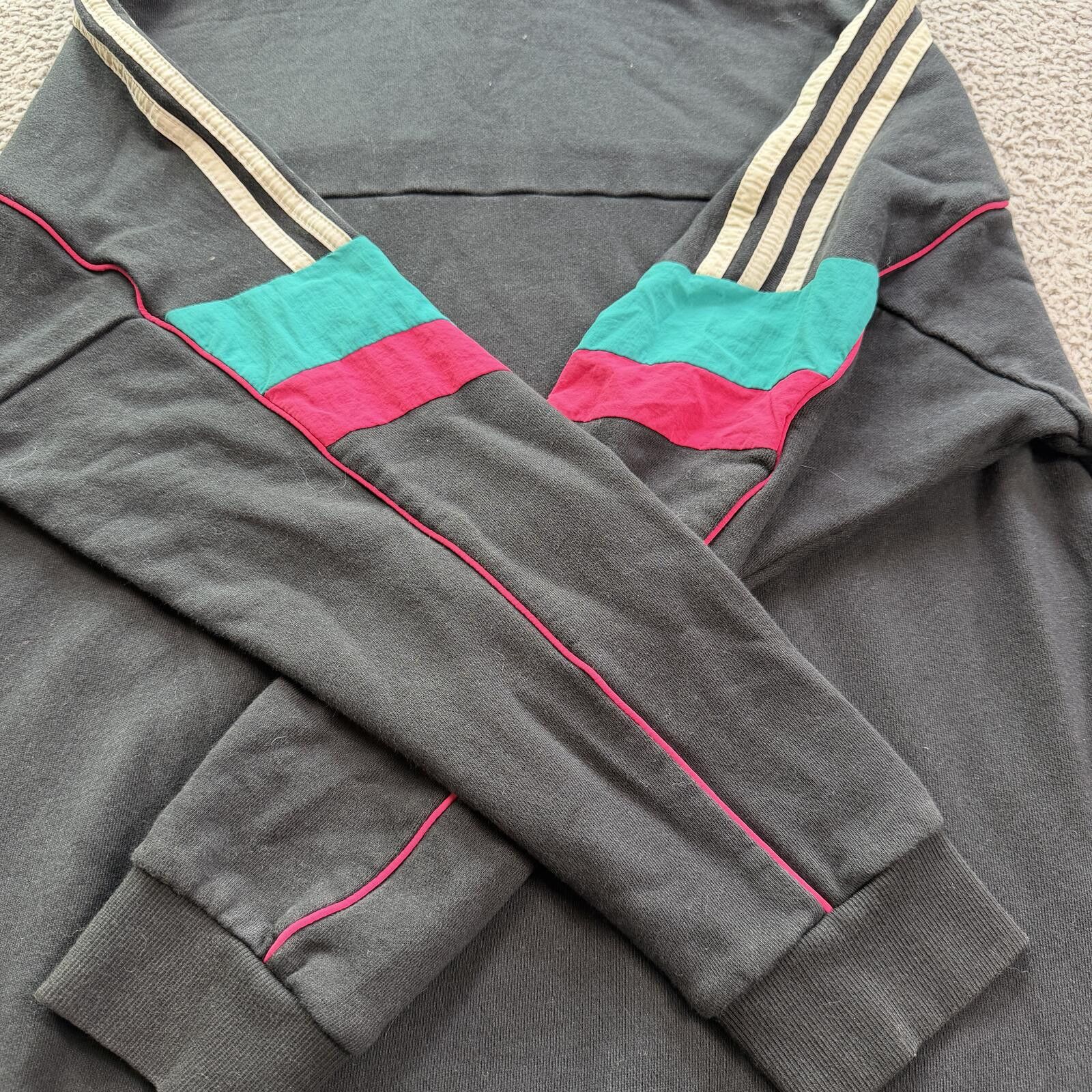 Adidas Adidas Originals Oversized Hoodie Black Trefoil 3 Stripe Y2K Size M / US 6-8 / IT 42-44 - 4 Thumbnail