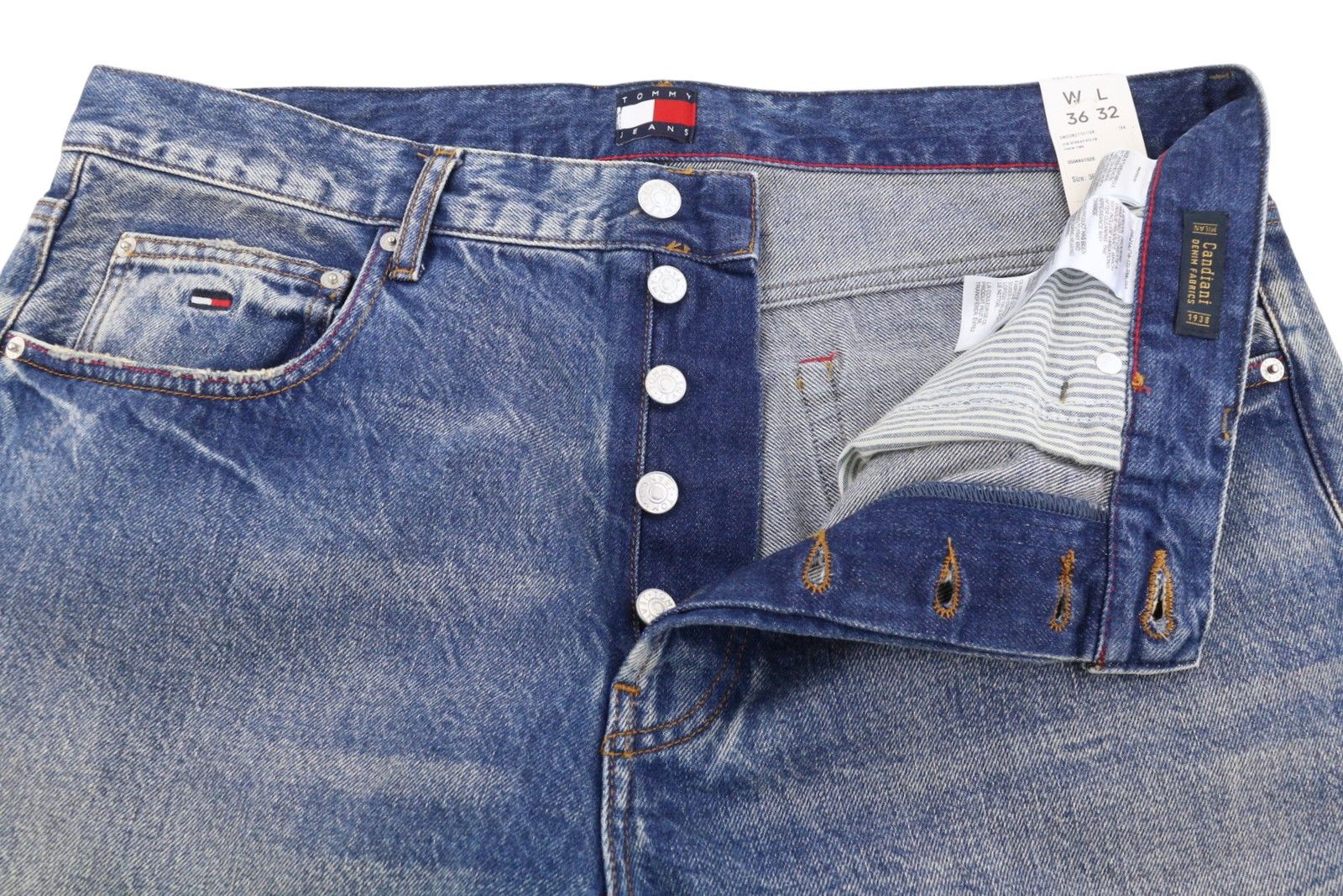 Tommy Hilfiger OTIS W36/L32 Blue Faded Regular Straight Jeans 87466 Size US 36 / EU 52 - 4 Thumbnail