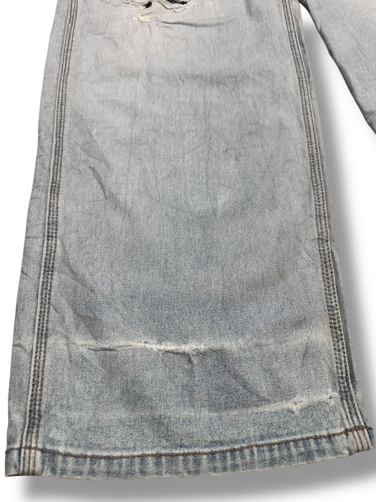 Japanese Brand BC Factory Distressed Baggy Loose Style With Faded Wash Size US 30 / EU 46 - 11 Thumbnail
