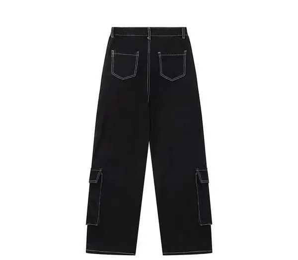 Japanese Brand Retro workwear multi-pocket wide-leg jeans Size US 32 / EU 48 - 2 Thumbnail