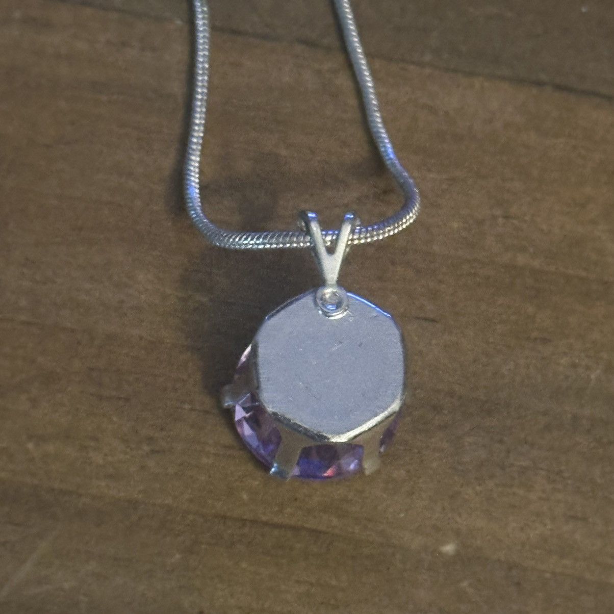 Other Silver tone pink rhinestone pendant necklace Size ONE SIZE - 5 Thumbnail