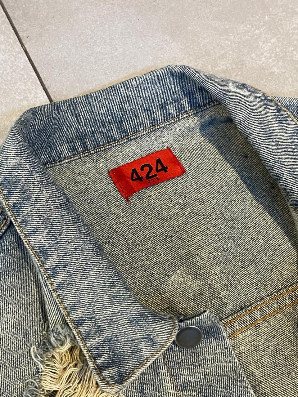 424 424 distressed denim jacket Size US L / EU 52-54 / 3 - 2 Thumbnail