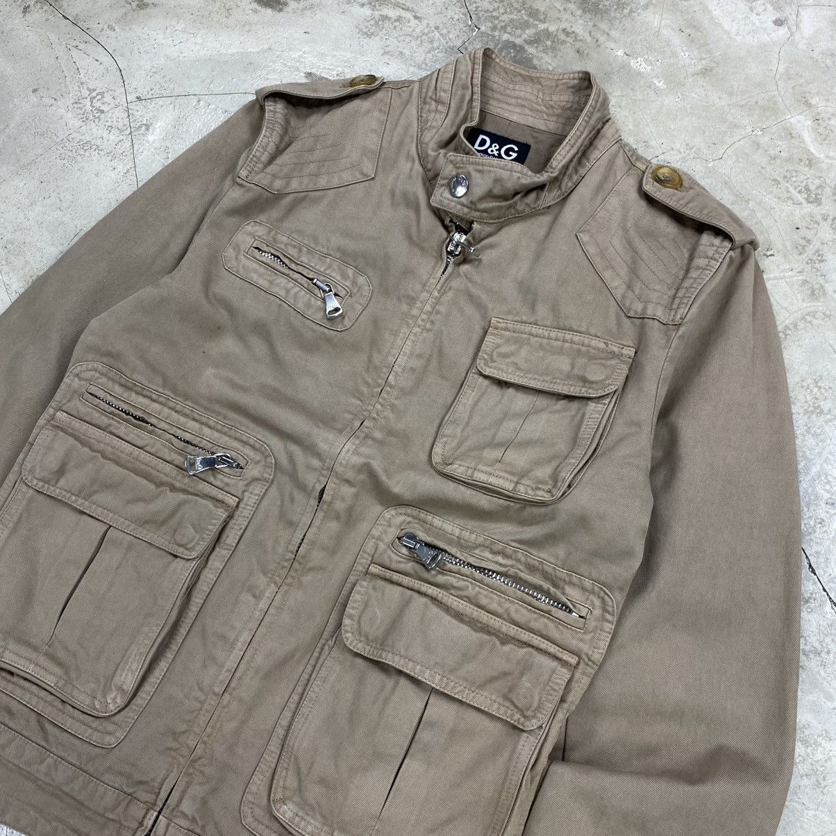 Dolce & Gabbana 2000’s Utility Multi Pocket Field Jacket Size US M / EU 48-50 / 2 - 2 Thumbnail