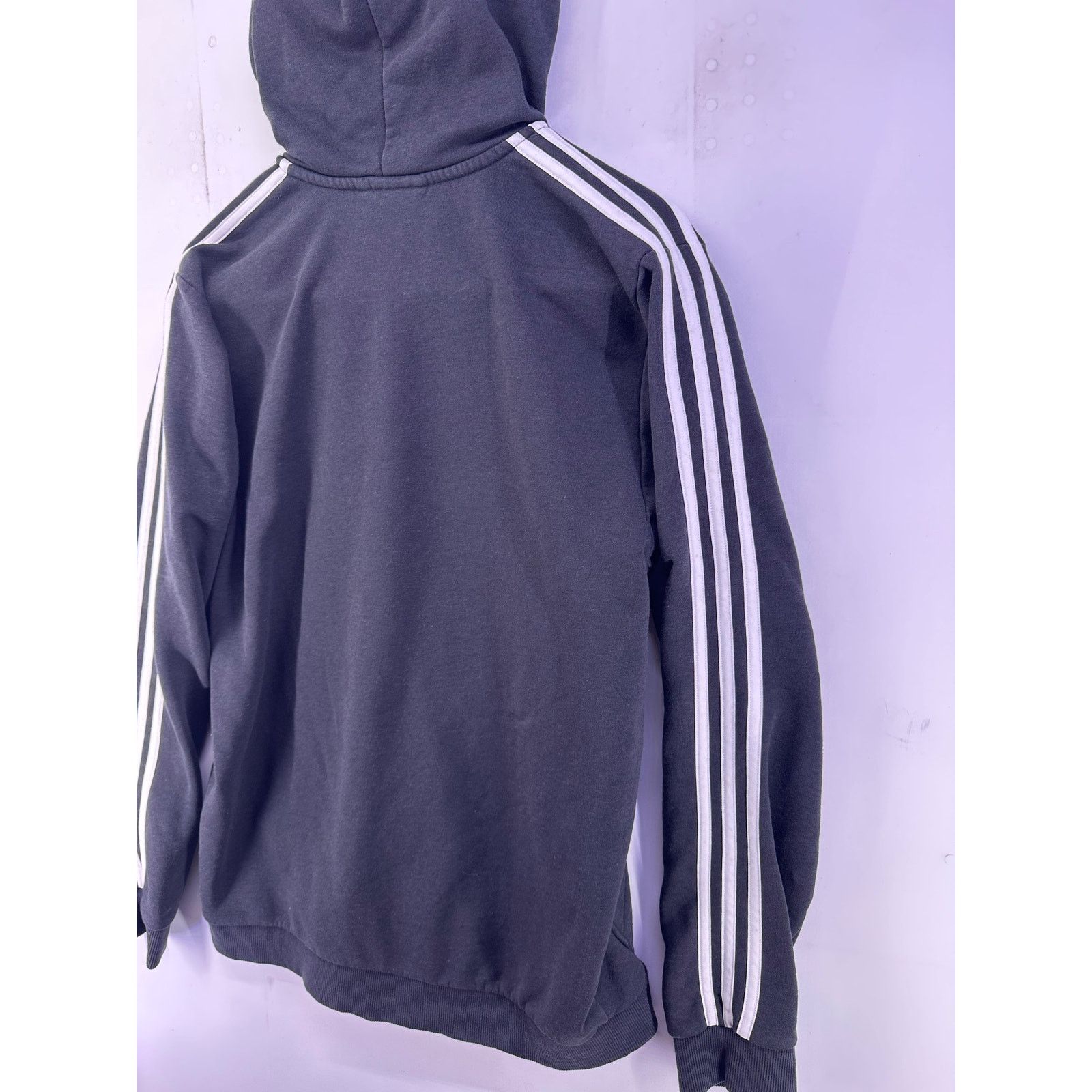 Adidas Adidas Black and White Zip Up Hoodie Size Large Size US L / EU 52-54 / 3 - 10 Thumbnail