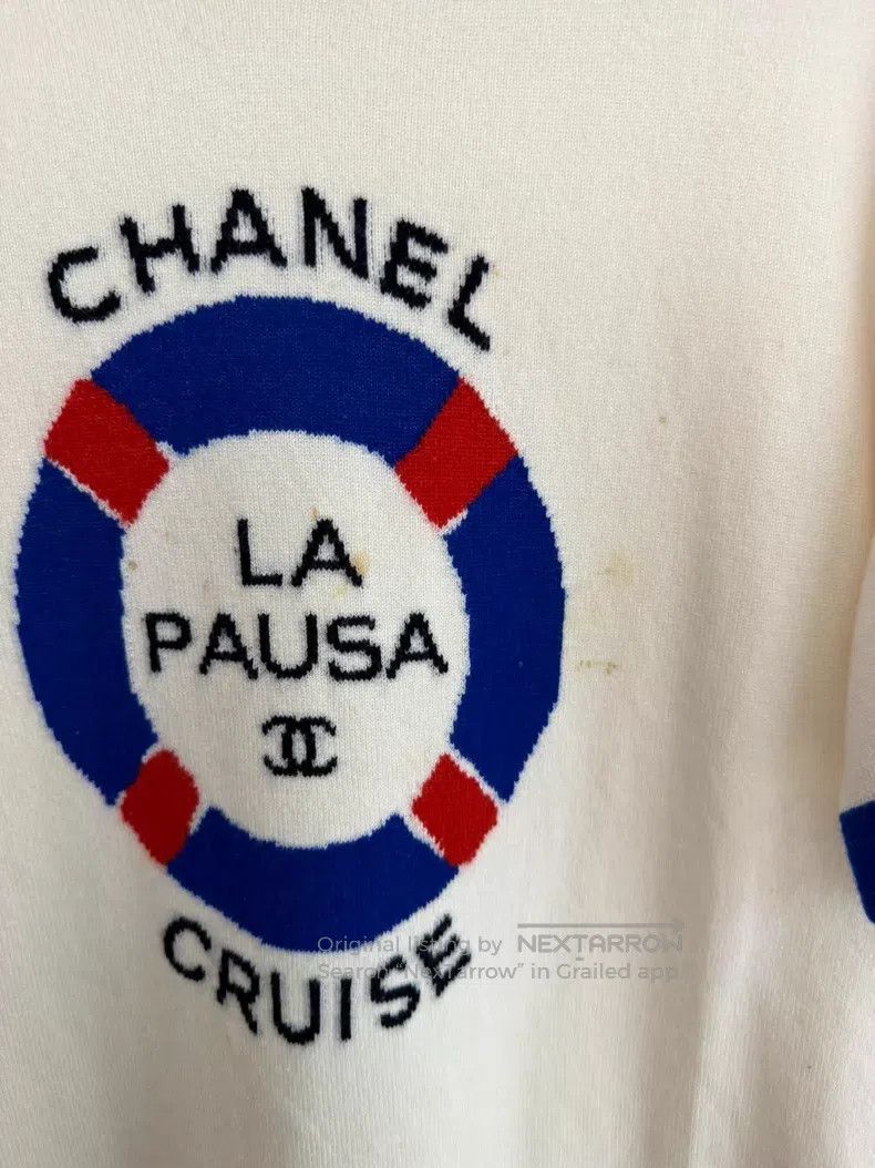 Chanel Chanel Swimming ring on the chest letter logo cashmere sho Size XS / US 0-2 / IT 36-38 - 3 Thumbnail