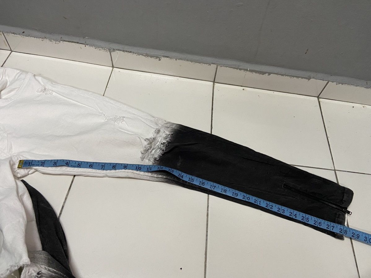 Japanese Brand 2Y DENIM WHITE BLACK JEANS Size US 31 - 17 Thumbnail