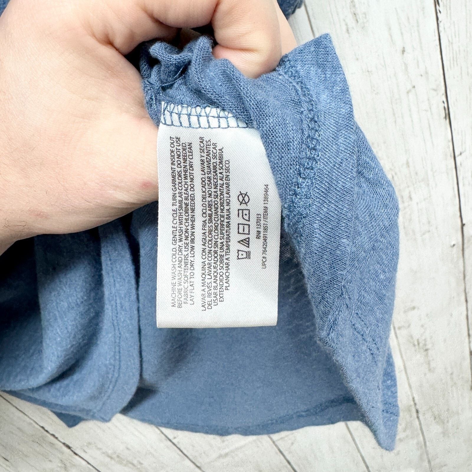 Orvis Orvis Shirt L Deep V Neck Long Sleeve Linen Blend Casual Top Size L / US 10 / IT 46 - 3 Thumbnail
