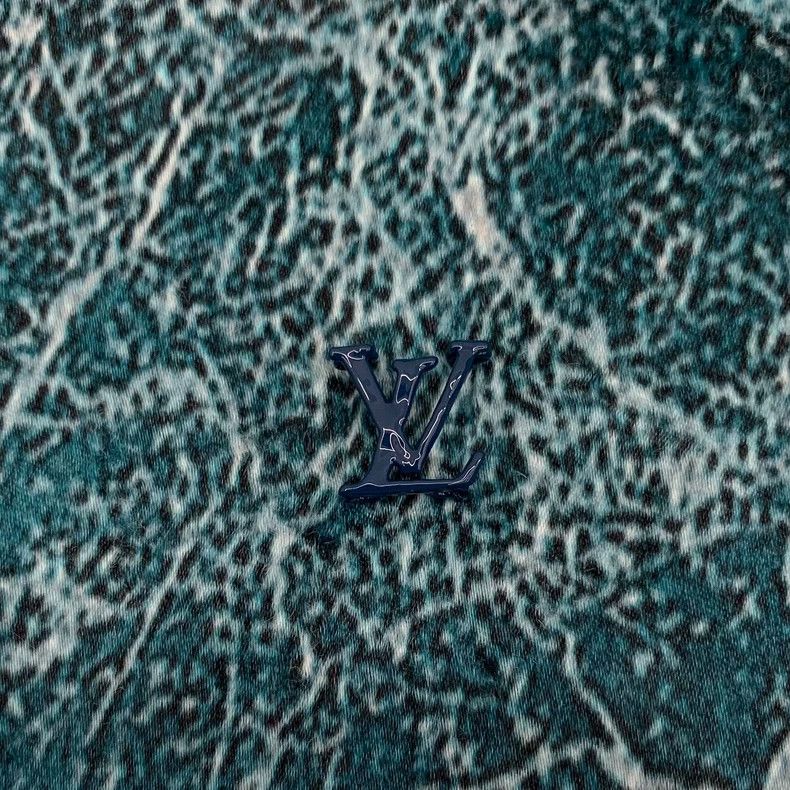 Louis Vuitton Louis Vuitton Blue Marble Print Lapel Single Breasted Shor Size US S / EU 44-46 / 1 - 5 Thumbnail