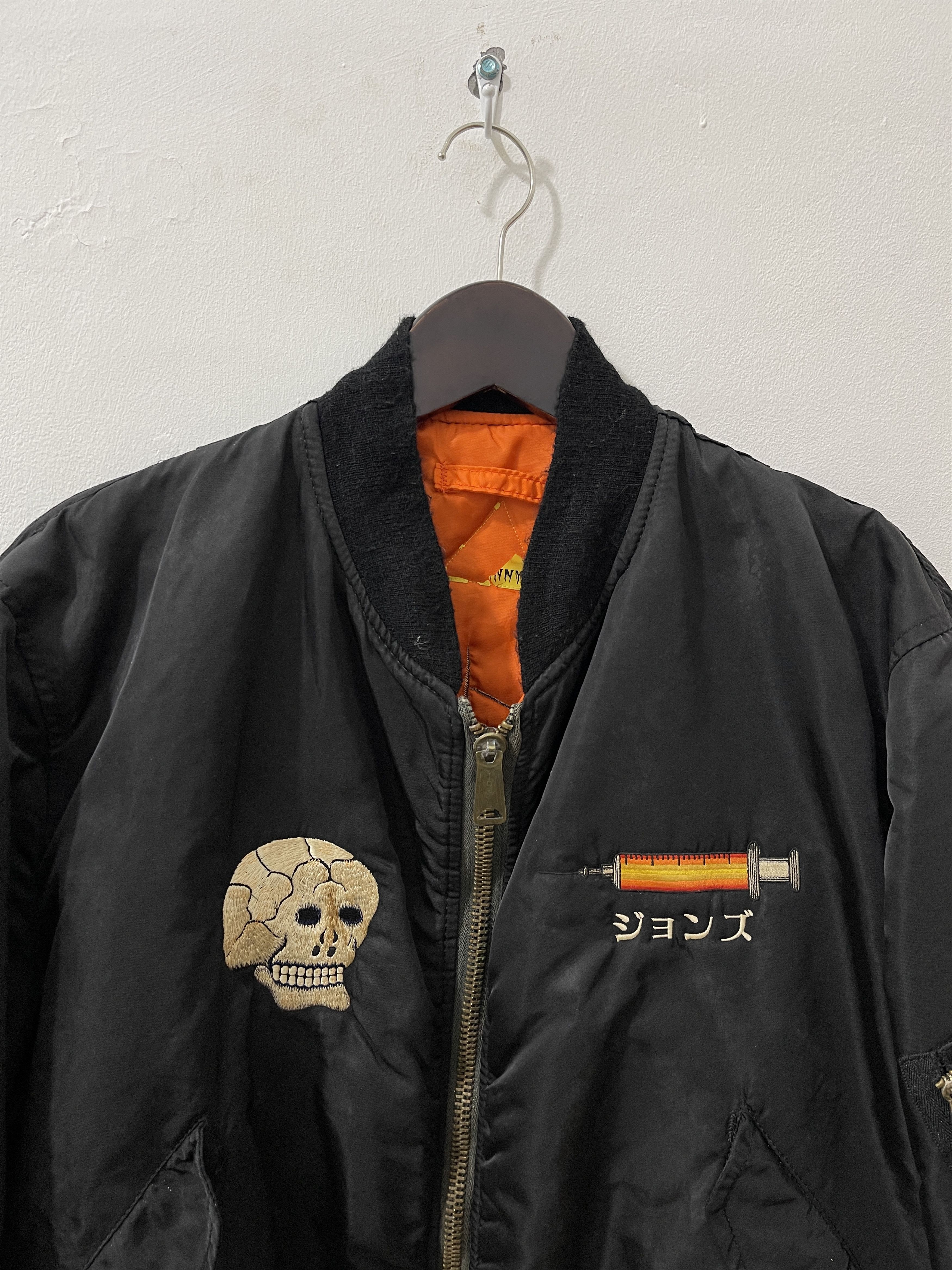 Vintage 2000s JOHN'S BY JOHNNY Archive Skull & Snake Bomber Jacket Size US XL / EU 56 / 4 - 2 Thumbnail