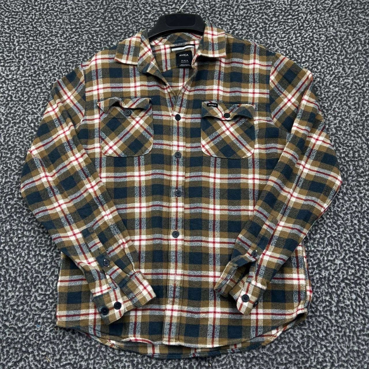 RVCA RVCA Button Up Shirt Men Brown Flannel Plaid Cotton M Size US M / EU 48-50 / 2 - 1 Thumbnail