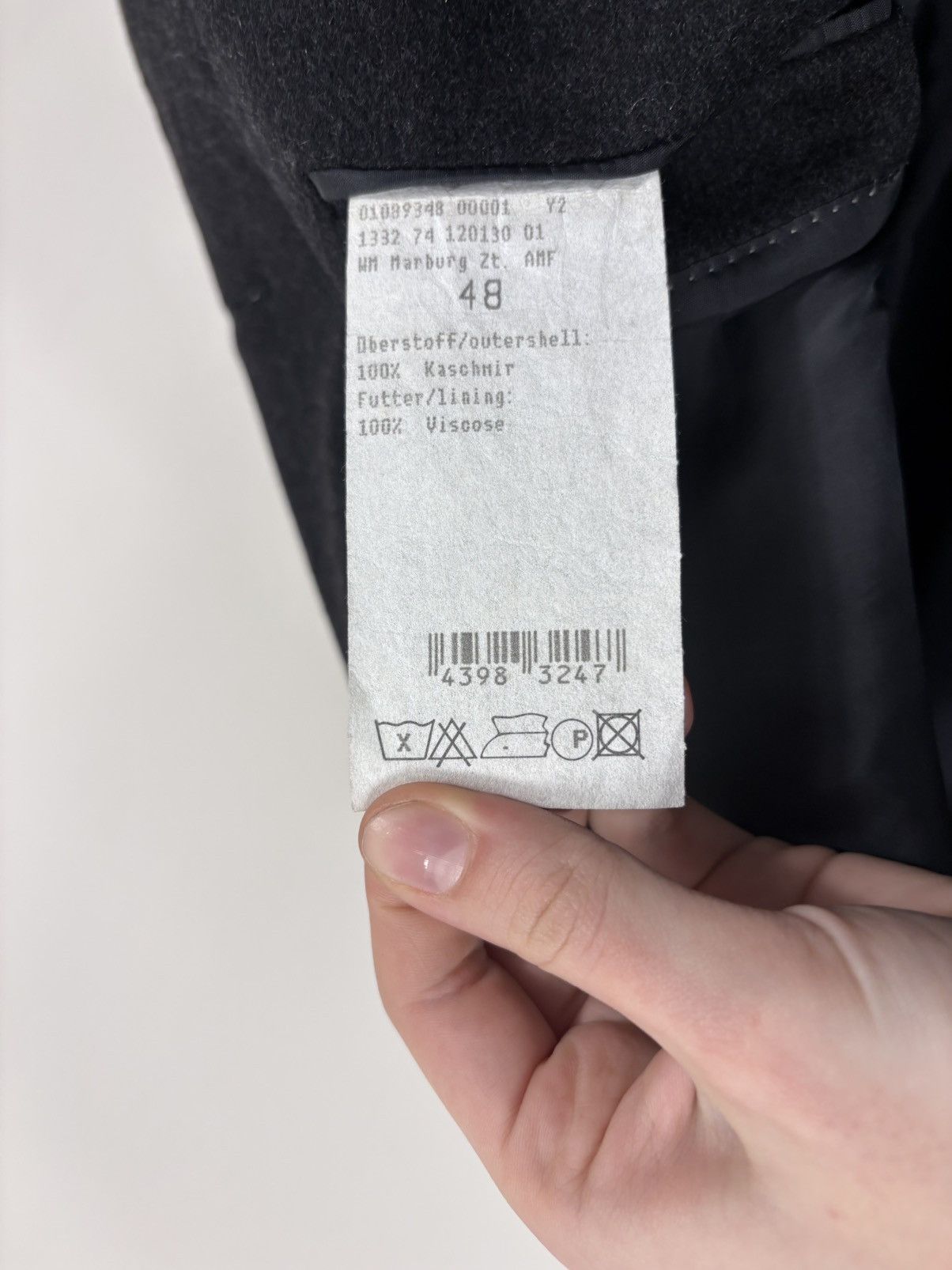 Other Duetz Men’s Charcoal Grey Tessile d’Oro Cashmere Overcoat Size US M / EU 48-50 / 2 - 18 Thumbnail