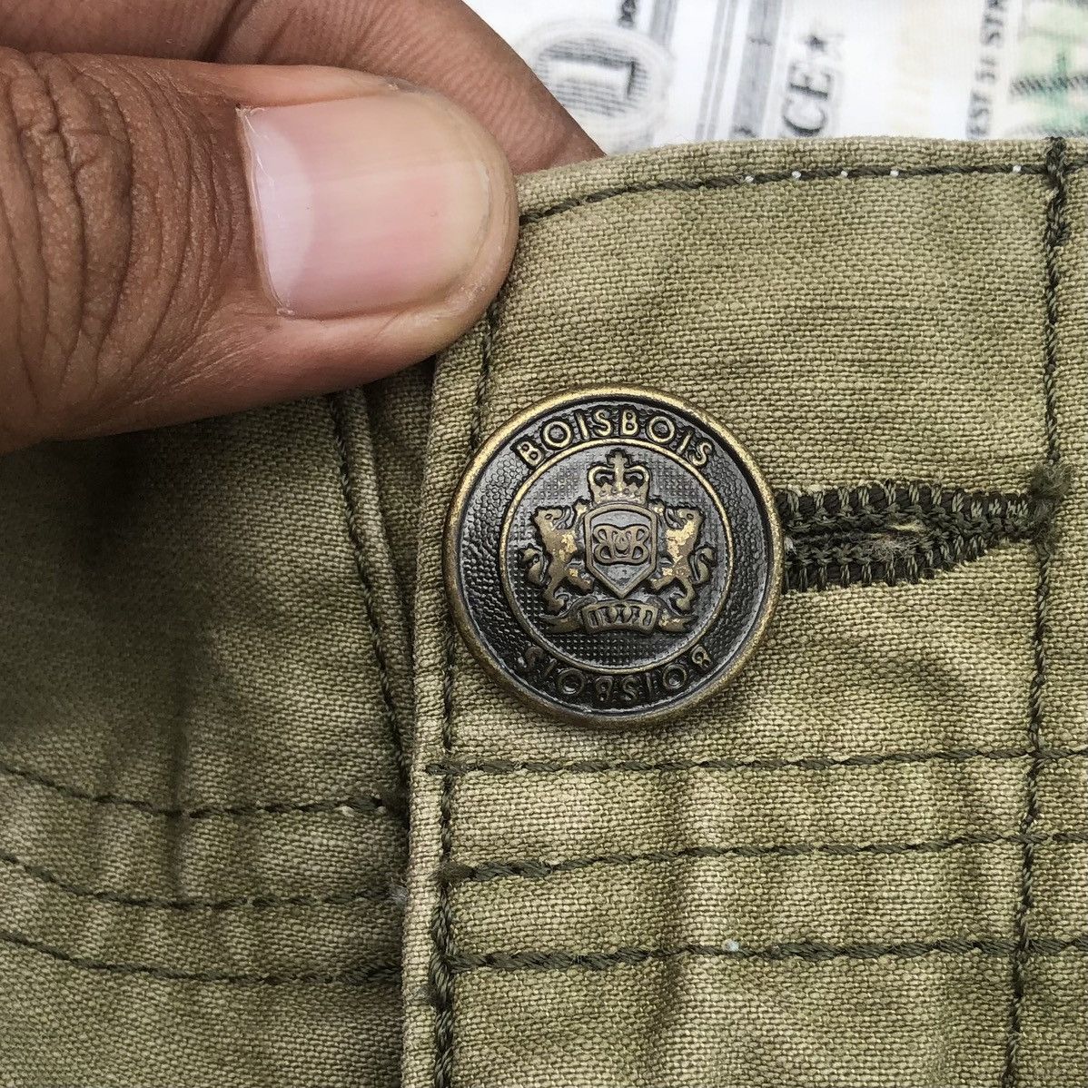 Japanese Brand Japanese Boisbois Distressed Embroidered Cargo Pants Size US 32 / EU 48 - 10 Thumbnail