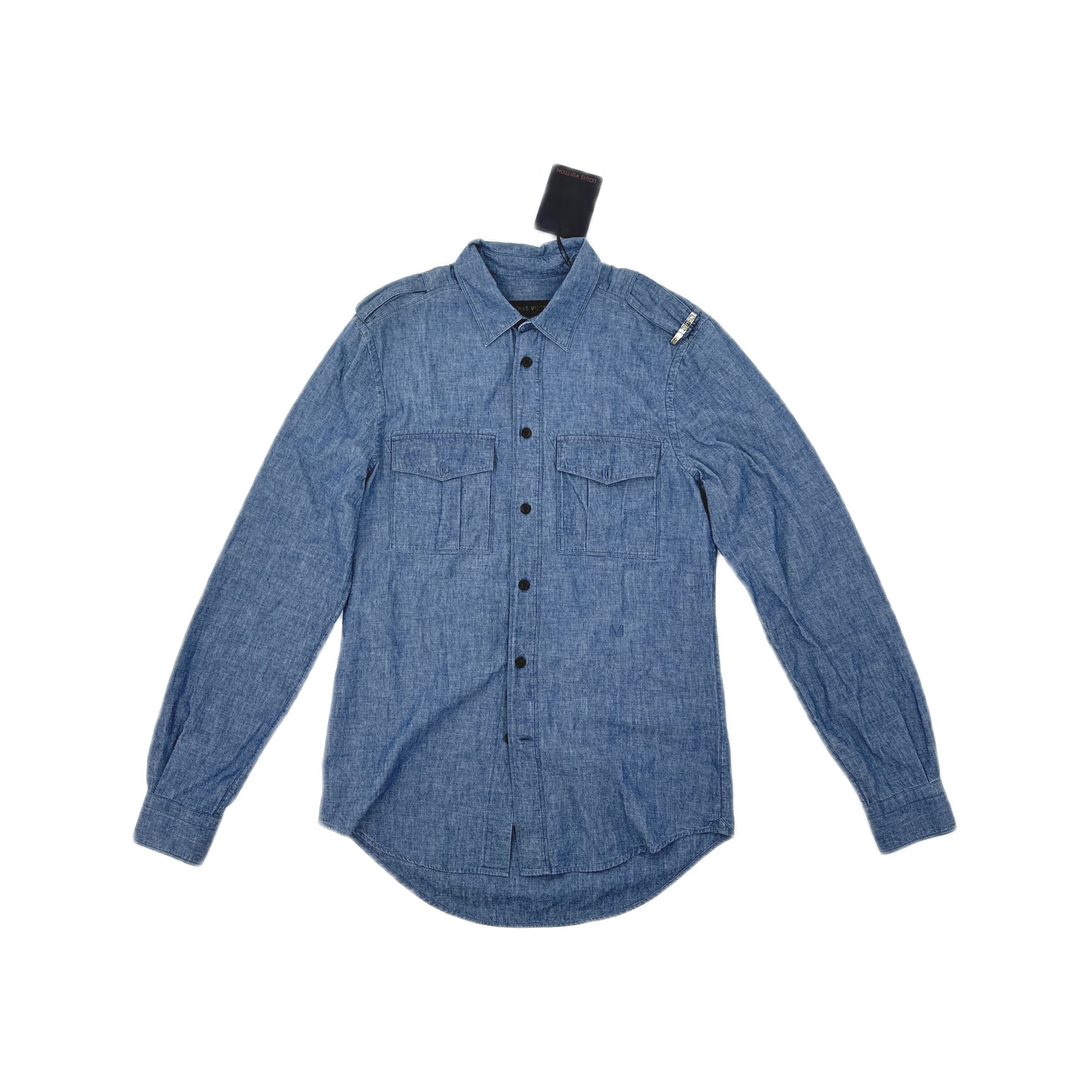 Louis Vuitton Louis Vuitton Chambray Utility Shirt Size S Size US S / EU 44-46 / 1 - 1 Thumbnail