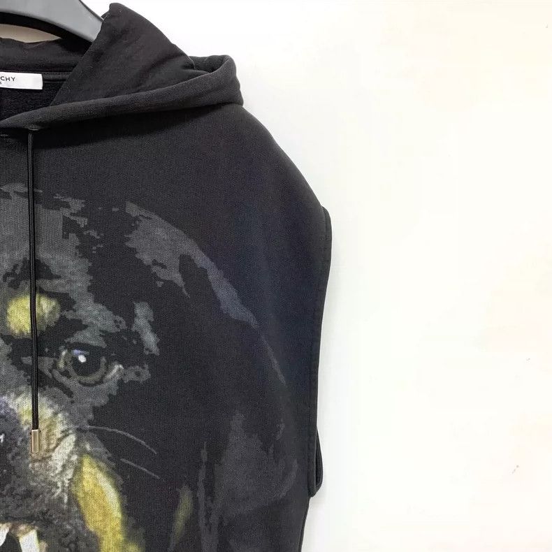 Givenchy Classic Dog Head Print Sleeveless Hooded Vest