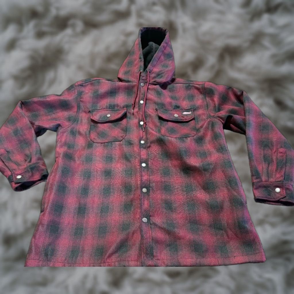 Dickies Dickies Coat Jacket Mens Size XL Parka Fleece Lined Plaid Button Front Green Winter Casual Workwear 450 Warmth Mens Size US XL / EU 56 / 4 - 1 Thumbnail