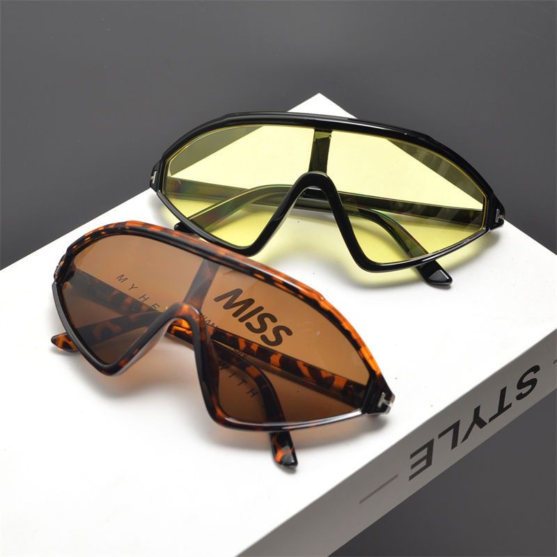 VIBE Hip-hop Street ins style custom avant-garde sunglasses Size ONE SIZE - 2 Thumbnail