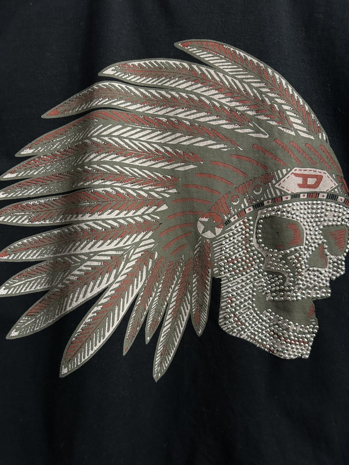 Diesel Rare Vintage T-Shirt Diesel Skull Punk Logo Y2K Size M / US 6-8 / IT 42-44 - 2 Thumbnail