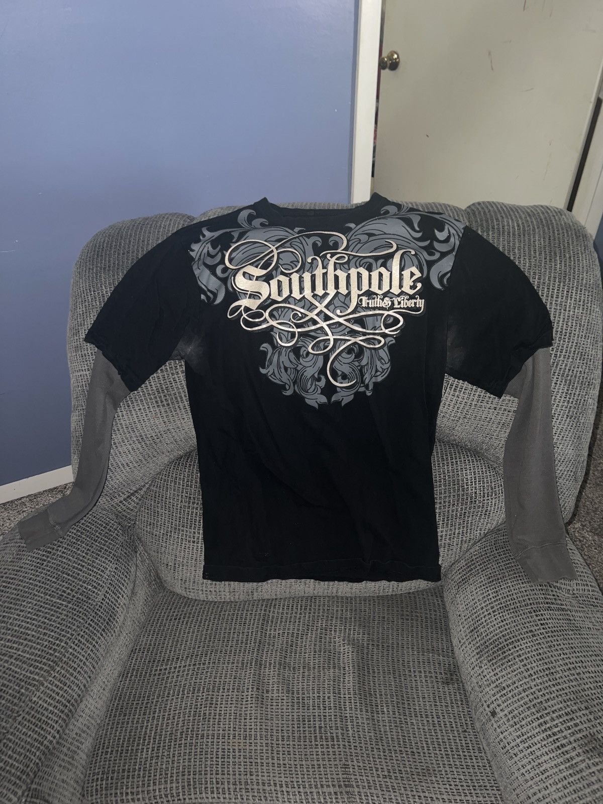 Southpole Southpole Premium Truth & Liberty LS Tee Size US M / EU 48-50 / 2 - 1 Thumbnail