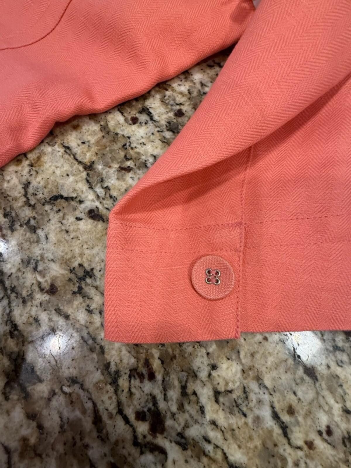 Other Emma James blazer jacket peachy pink lightly textured SZ 16 Size XXL / US 16-18 / IT 52-54 - 5 Thumbnail
