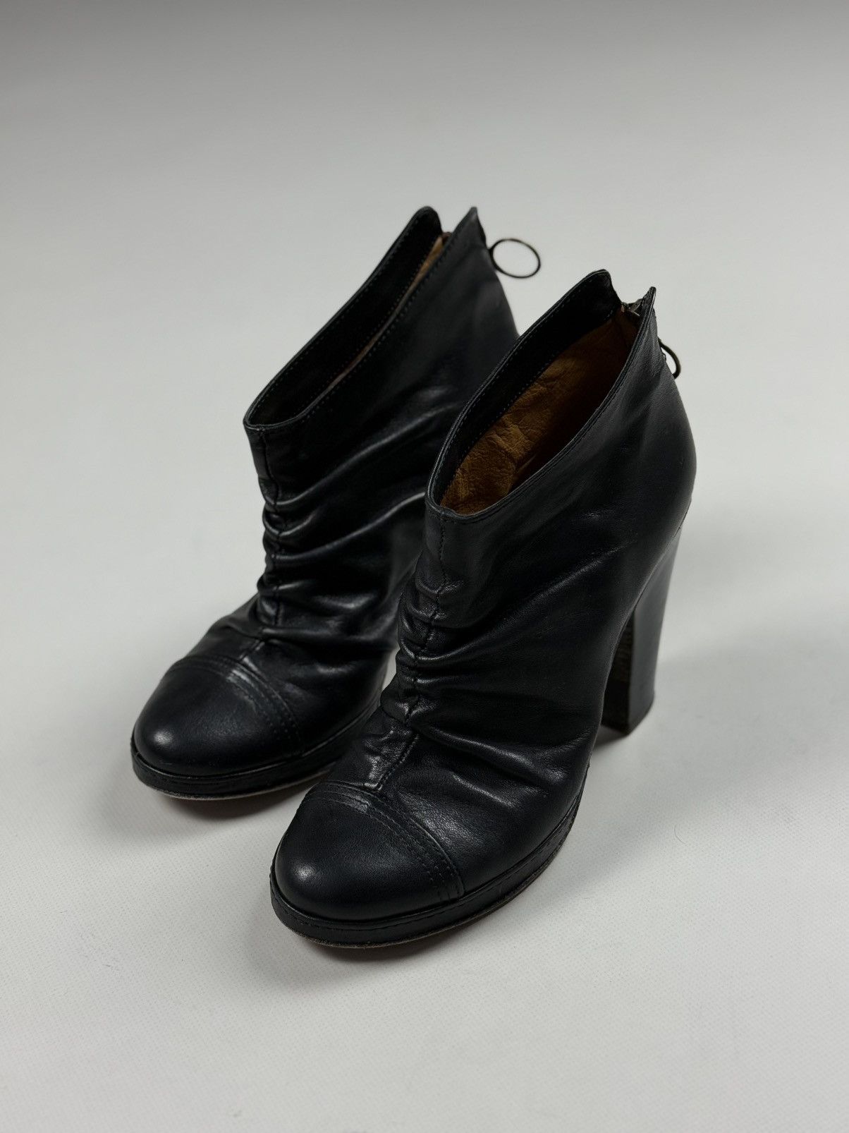 Fiorentini + Baker Fiorentini Baker Leather Avant-Garde Heeled Boots Shoes Size US 6.5 / IT 36.5 - 11 Thumbnail