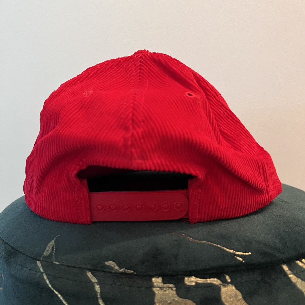 Yupong Vintage Red Corduroy Rope Snapback Hat Winsted Minnesota Size ONE SIZE - 5 Thumbnail