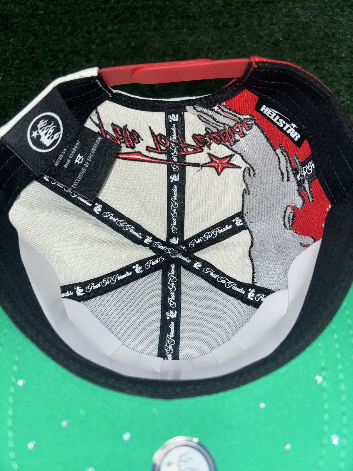 HELLSTAR Hellstar Red Paintbrush Snapback Size ONE SIZE - 8 Thumbnail