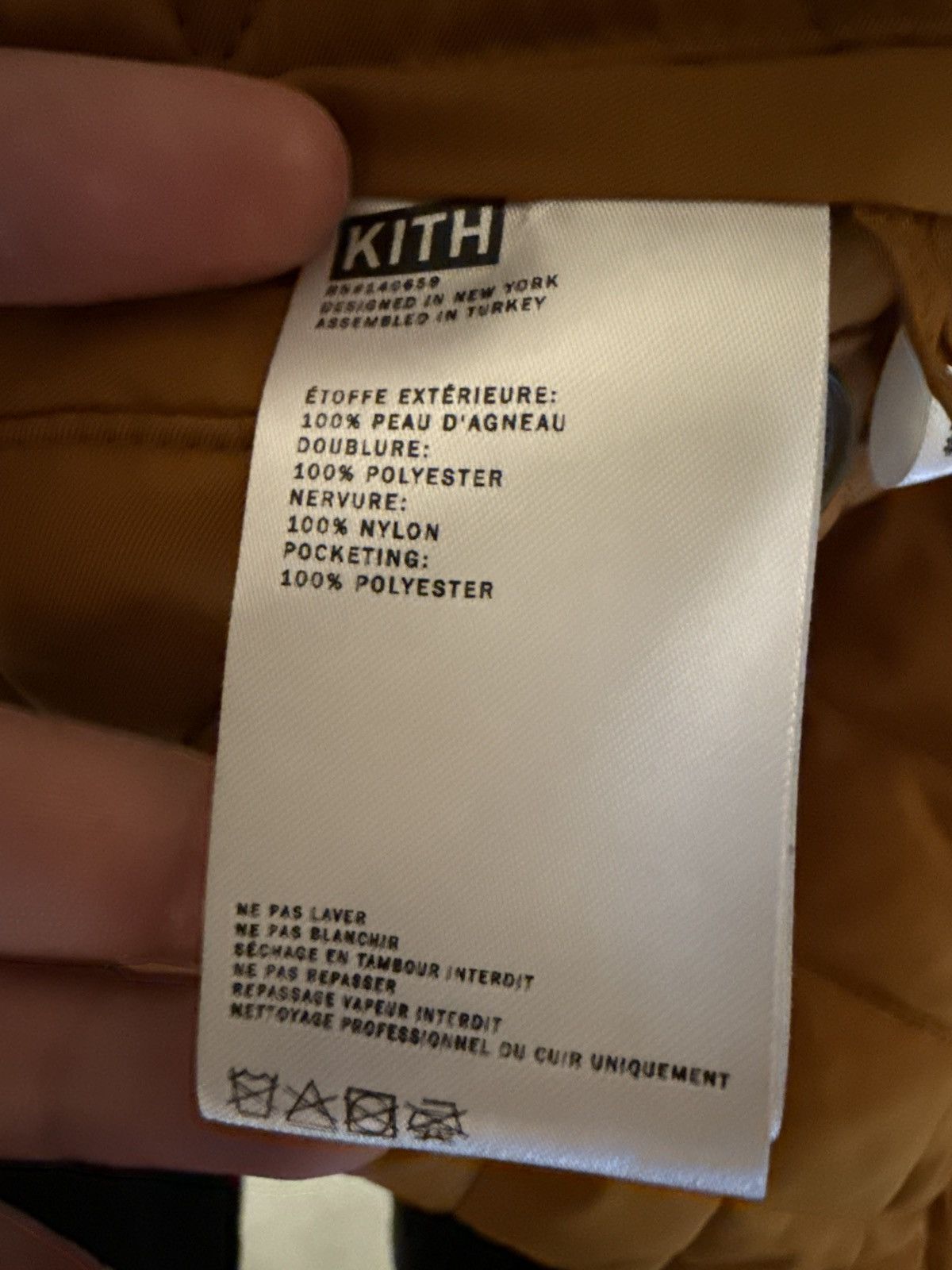 Kith Kith X BMW Leather Varsity Jacket Size medium Beige Size US M / EU 48-50 / 2 - 6 Thumbnail