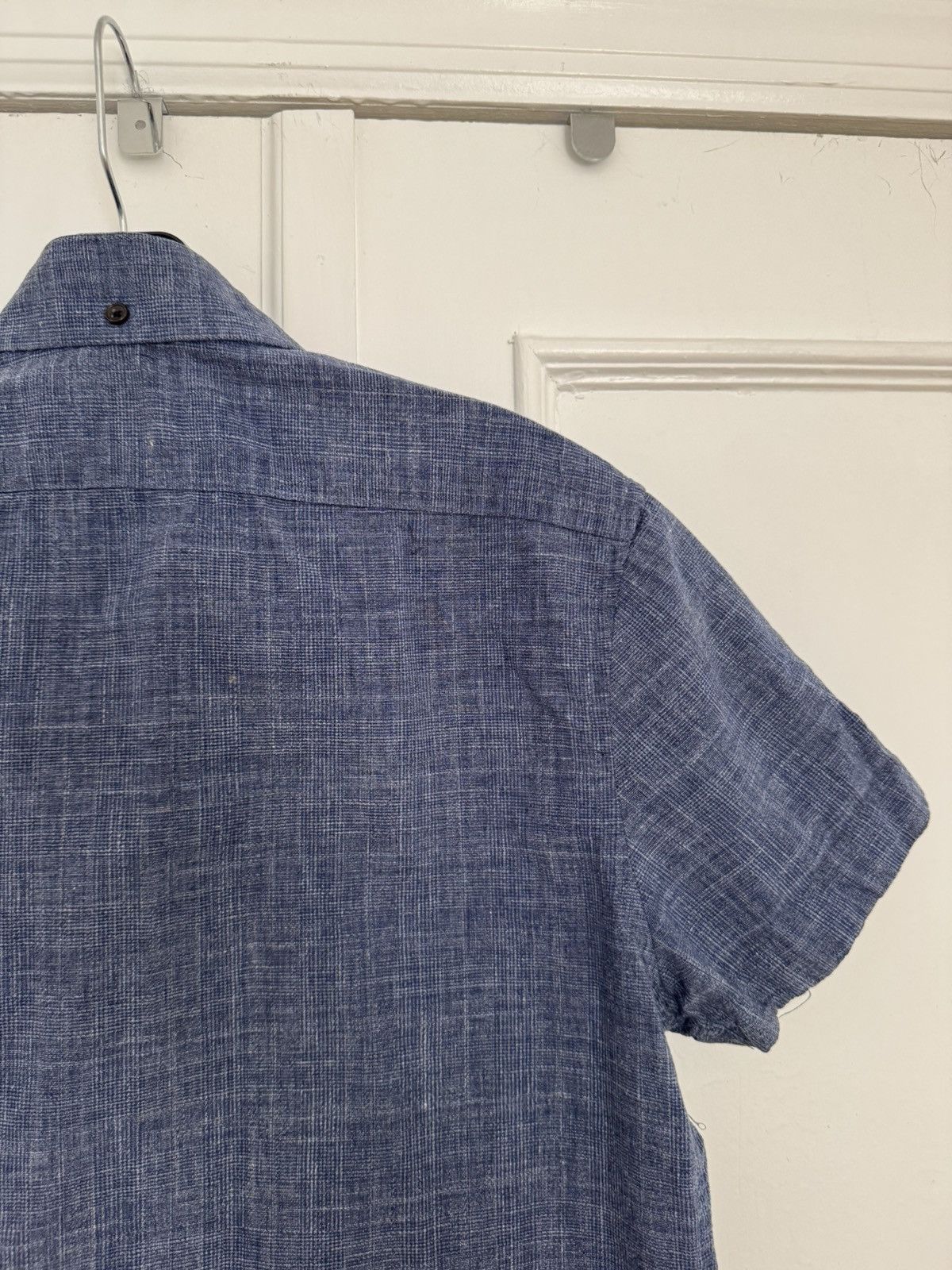Taylor Stitch Taylor Stitch Short Sleeve Jack Navy Slub Glen Plaid XS Size US XS / EU 42 / 0 - 10 Thumbnail