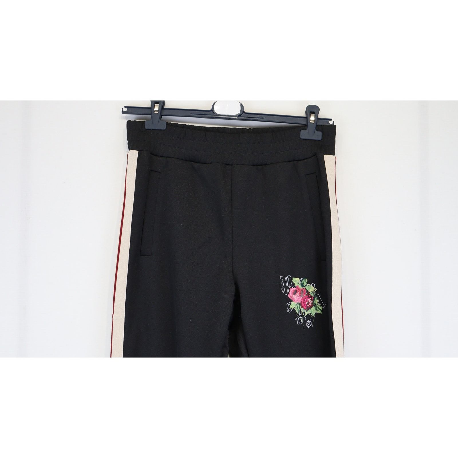 Palm Angels o1rshd1 EC Rose Track Pants in Black/Red Size US 32 / EU 48 - 6 Thumbnail