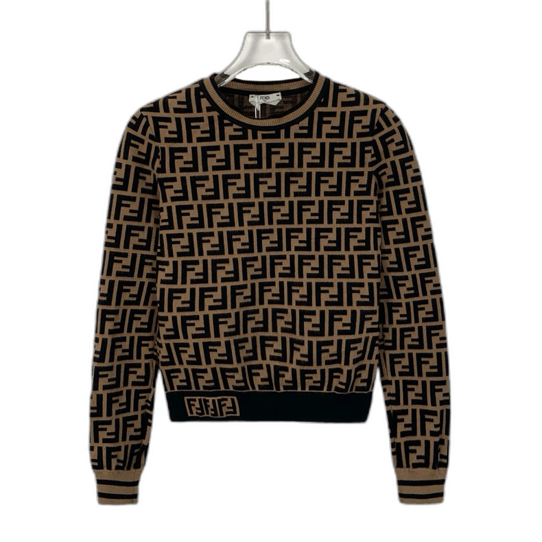 Fendi Fendi Logo Print Long Sleeve Sweatshirt Size US S / EU 44-46 / 1 - 1 Thumbnail
