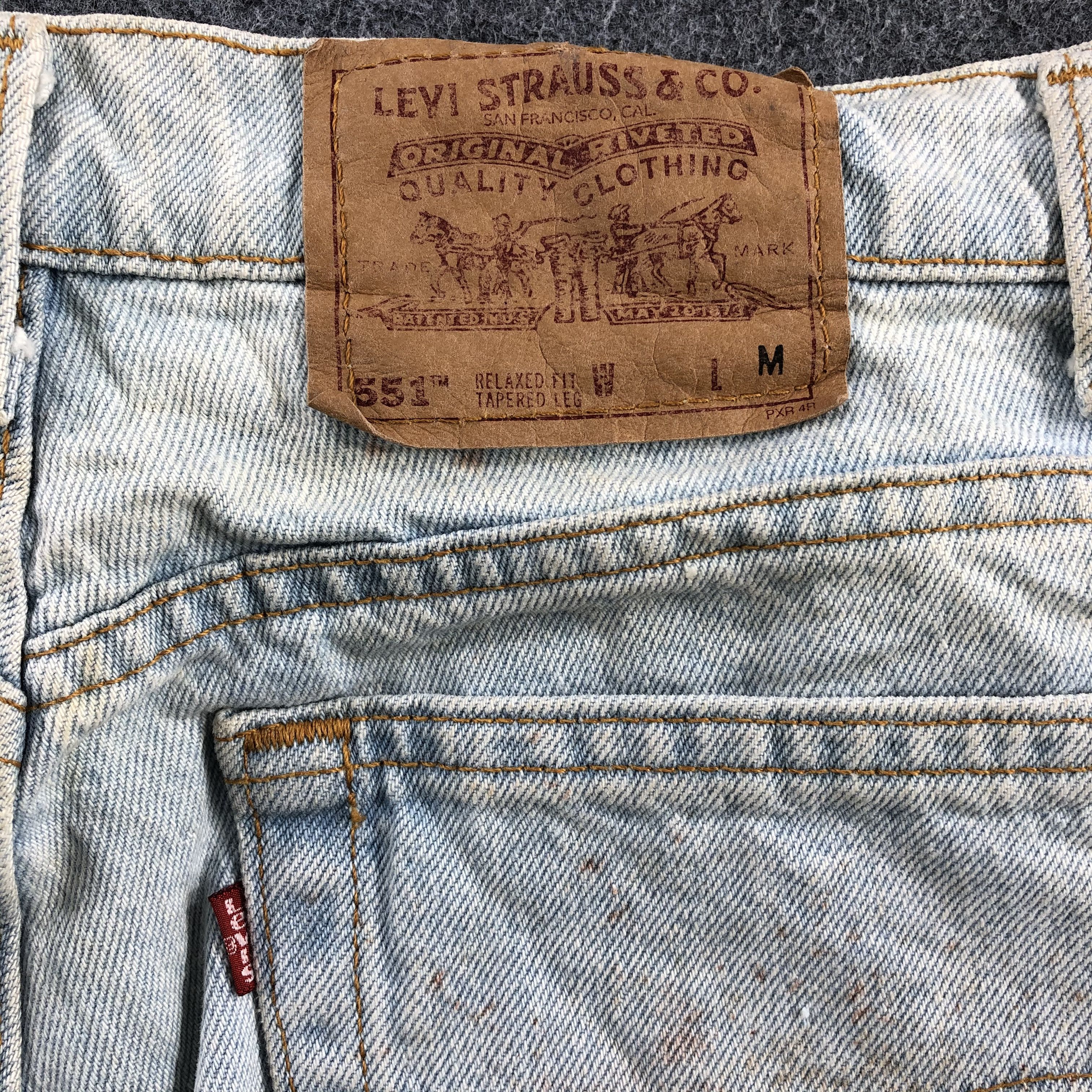 Levi's × Vintage Vintage 90s Levis Jeans Lot 551-JM973 Size US 32 / EU 48 - 5 Thumbnail