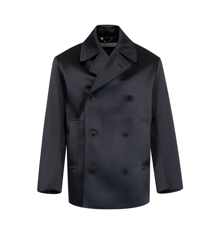 Dries Van Noten o1h1sh10525 Double-Breasted Coat in Navy/Blue Size US S / EU 44-46 / 1 - 1 Thumbnail