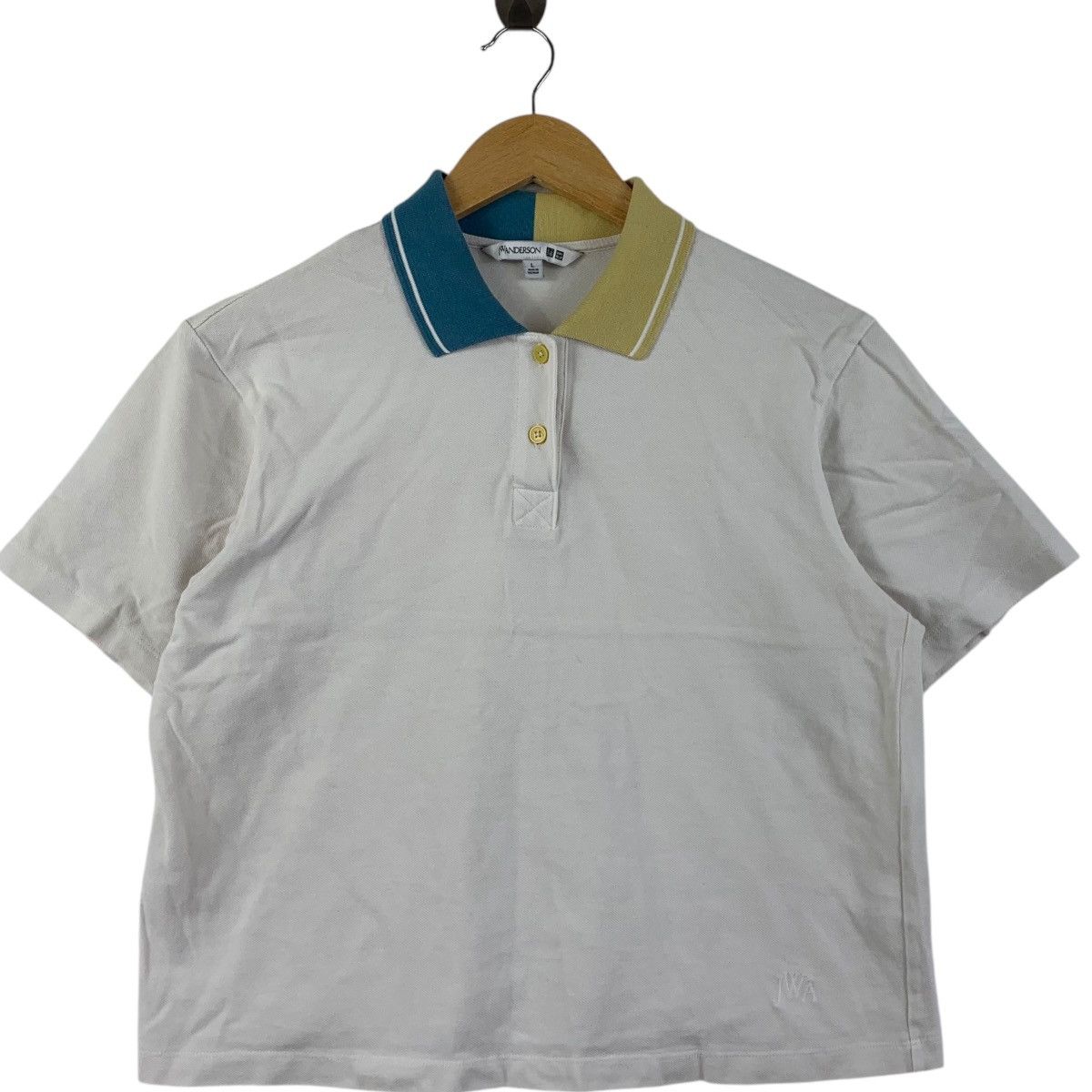 JW Anderson JW ANDERSON x UNIQLO Design Cropped Top Polo Tee Shirt Size L / US 10 / IT 46 - 3 Thumbnail