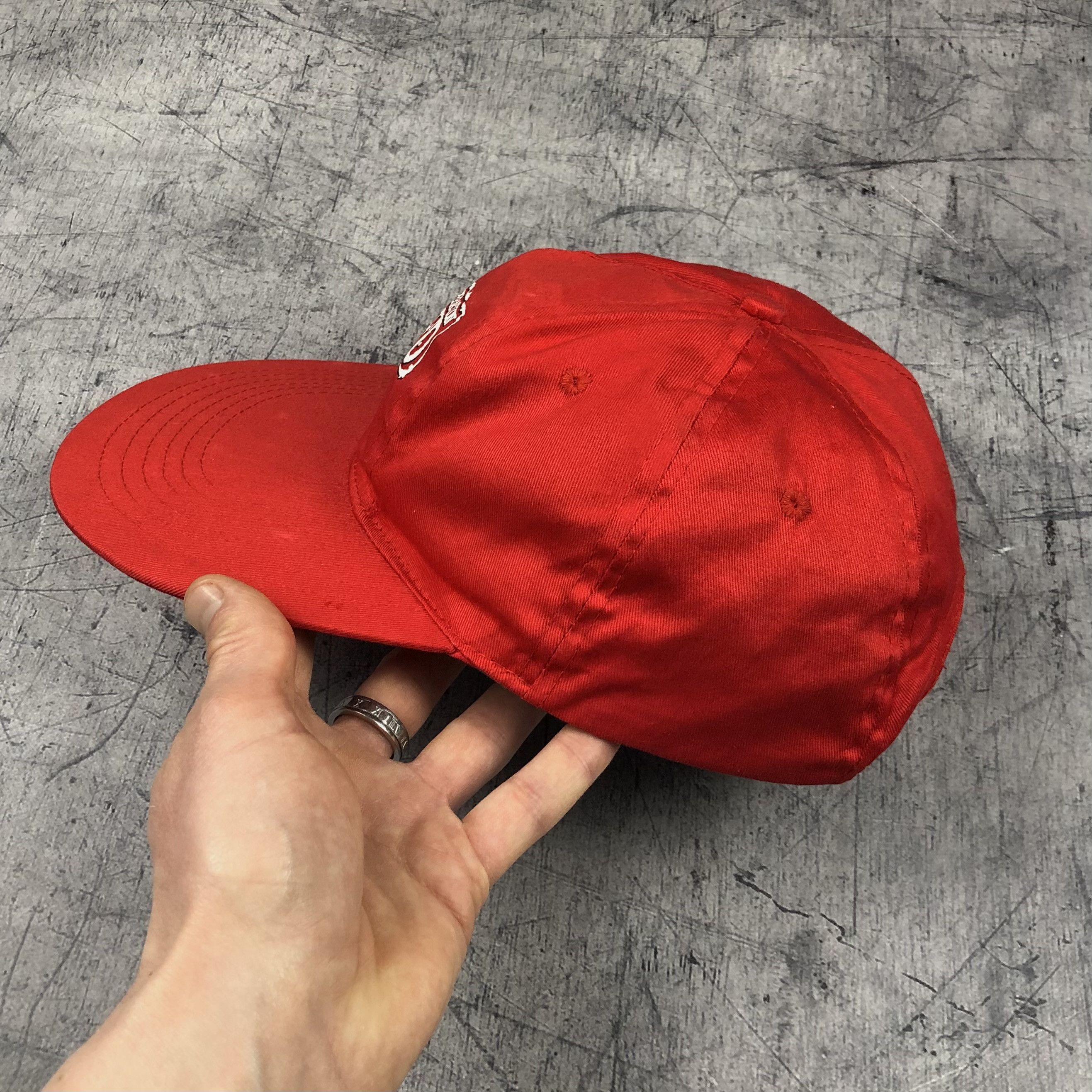 Coca Cola Vintage 90s Coca-Cola Red Operation Caffeine Long Visor Cap Size ONE SIZE - 4 Thumbnail