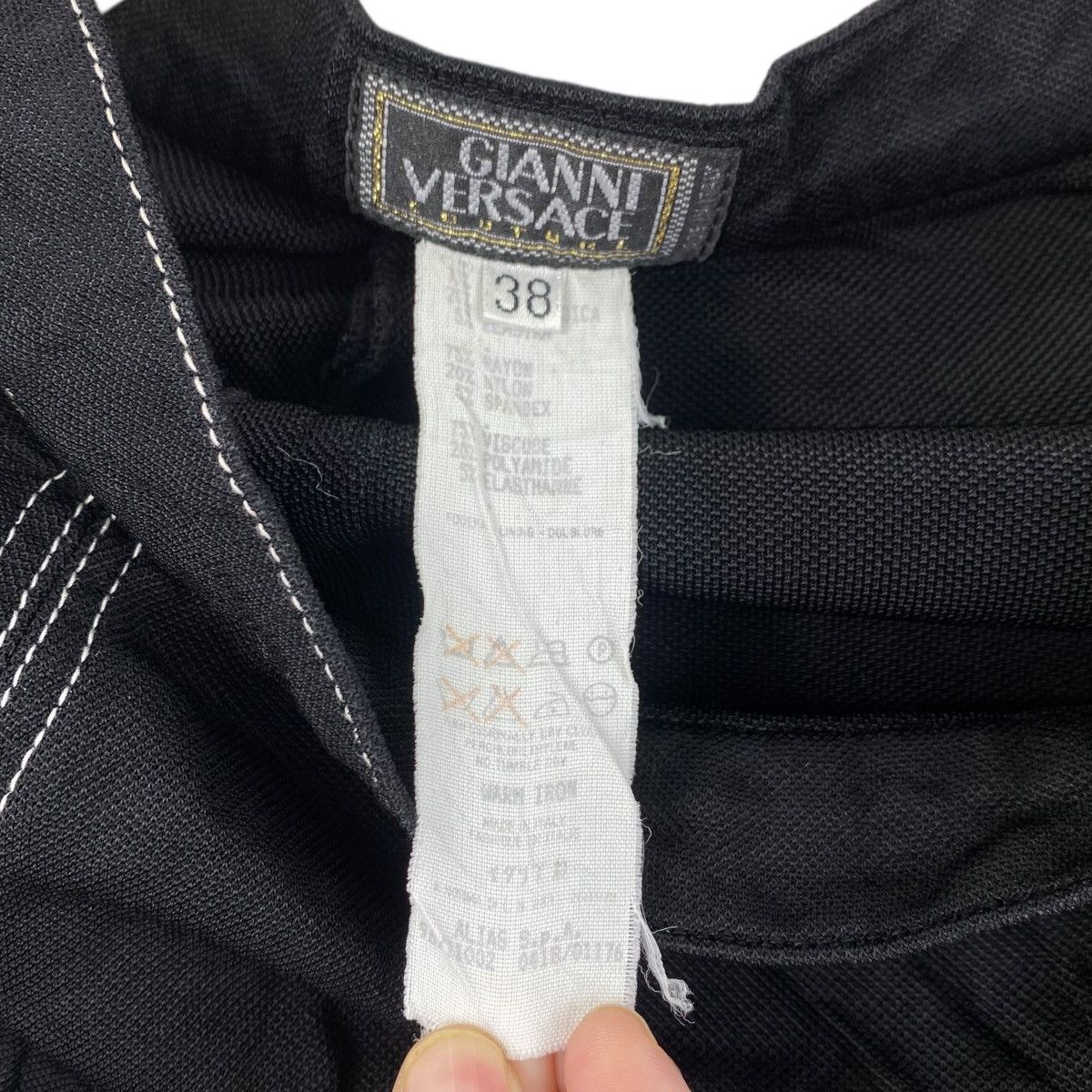 Versace GIANNI VERSACE Couture Skirt Medusa Zipp Logo Size 38 Size 38" / US 16 / IT 52 - 5 Thumbnail
