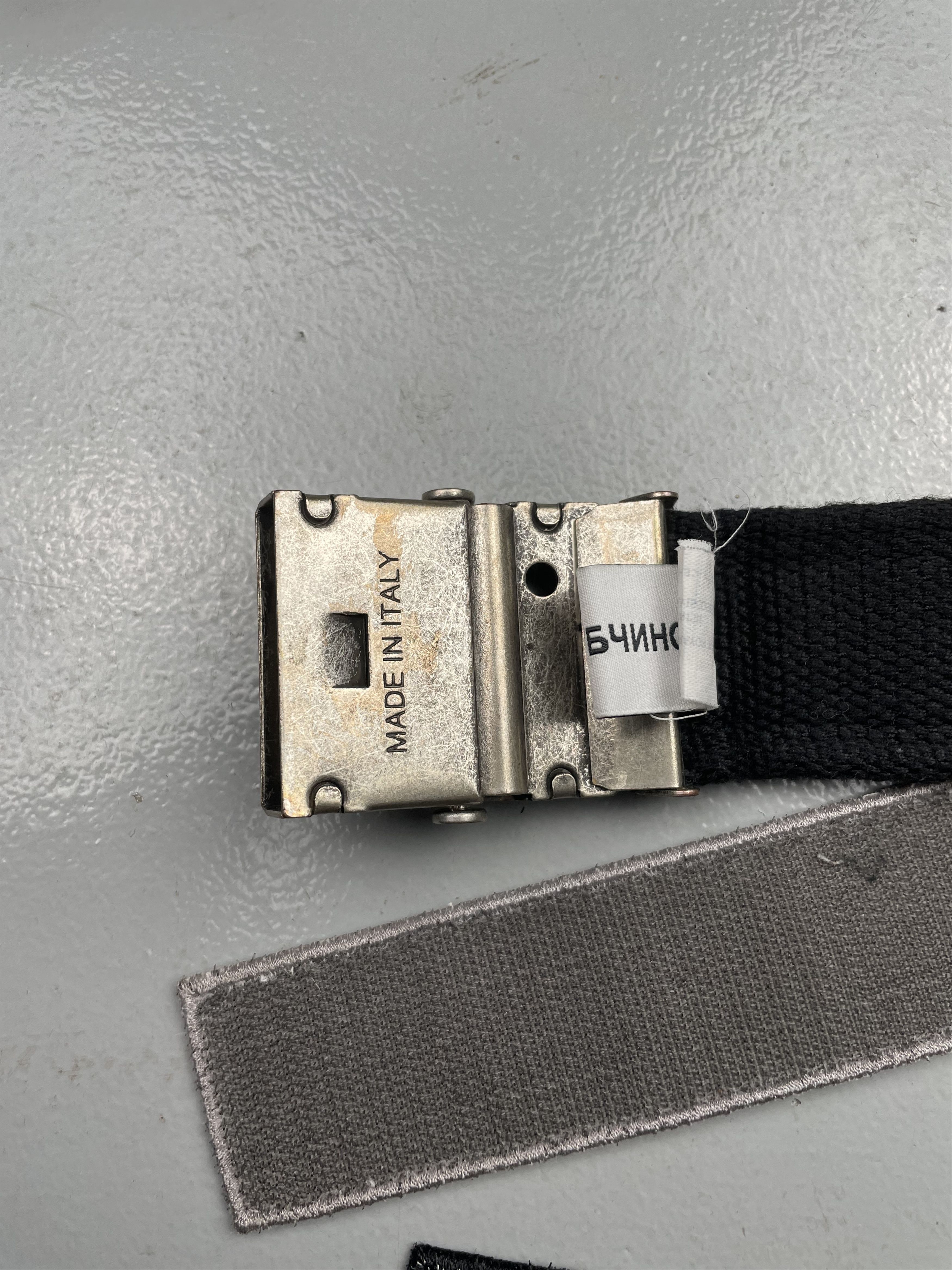 Gosha Rubchinskiy Gosha Rubchinskiy A/W 2018 velcro belt (black) Size ONE SIZE - 3 Thumbnail