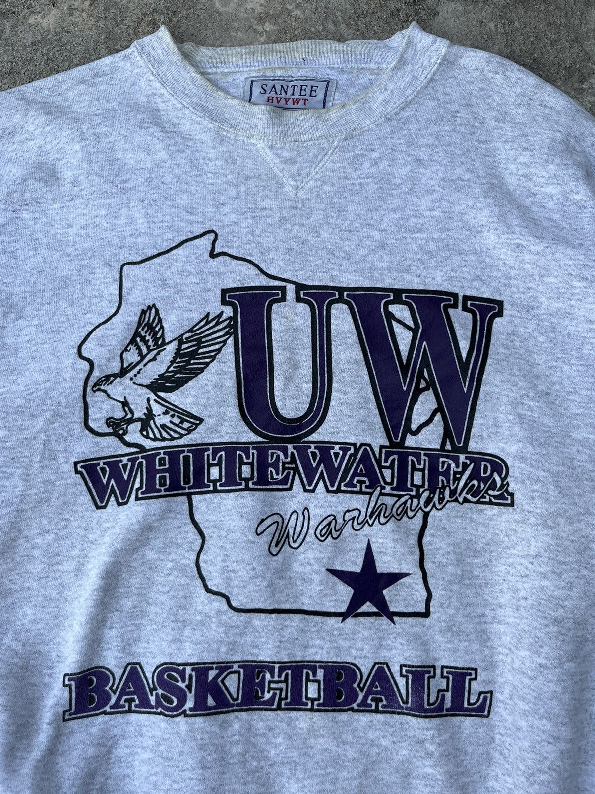 Vintage Rare Vintage University of Wisconsin Whitewater Warhaks Size US XL / EU 56 / 4 - 3 Thumbnail