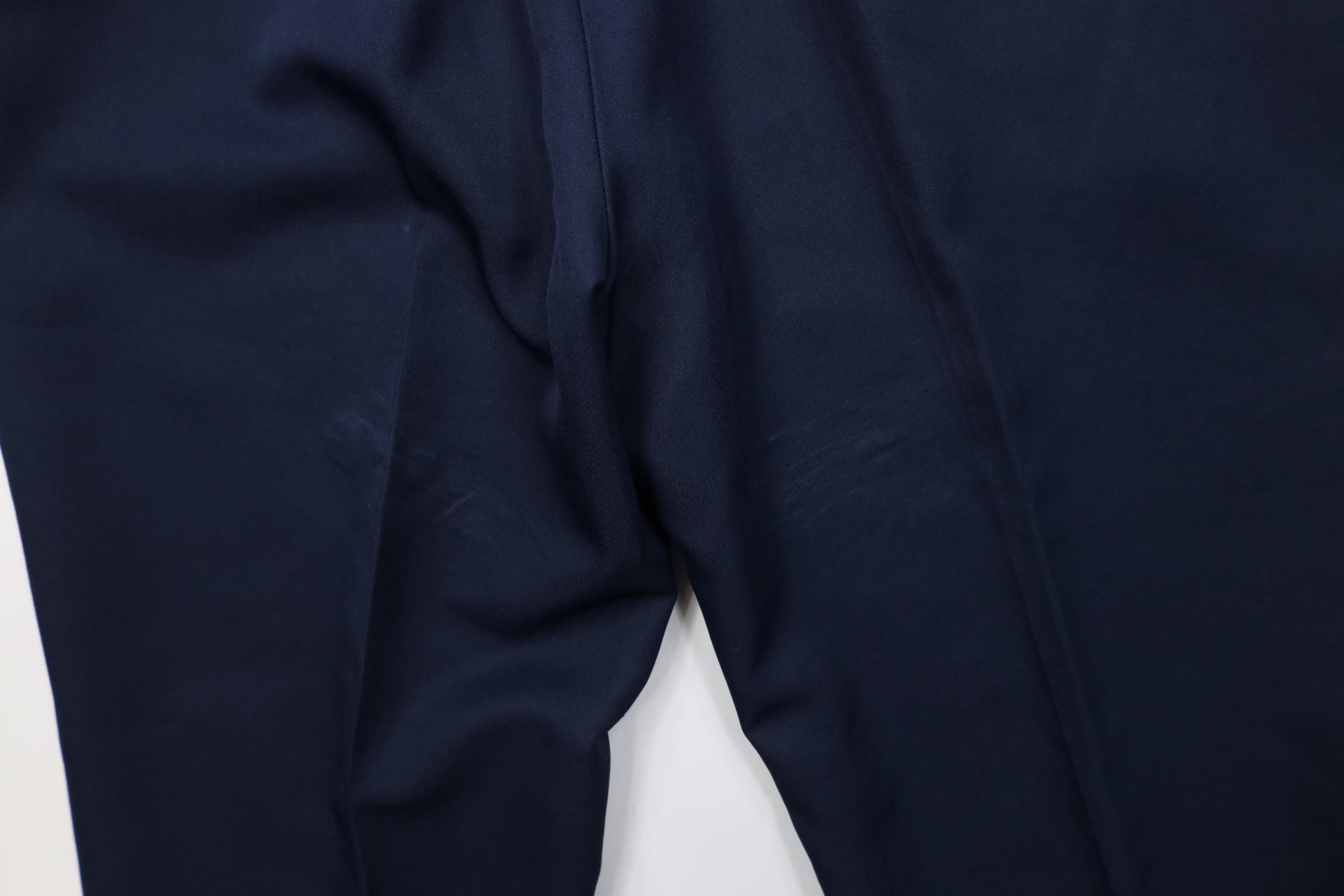 Vintage Vintage 70s Streetwear Knit Wide Leg Chino Pants Blue Size US 38 / EU 54 - 16 Thumbnail