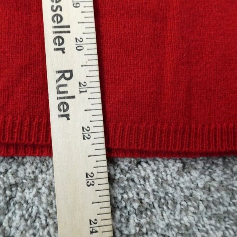 Charter Club Charter Club Sweater Womens M Red Cashmere Crewneck Knit Pullover Casual Solid Light-Weight Warm, Long Sleeve, Classic Theme Size M / US 6-8 / IT 42-44 - 7 Thumbnail