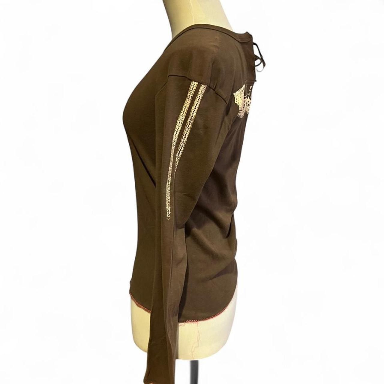Diesel Vintage y2k Diesel brown long sleeves top Size M / US 6-8 / IT 42-44 - 4 Thumbnail
