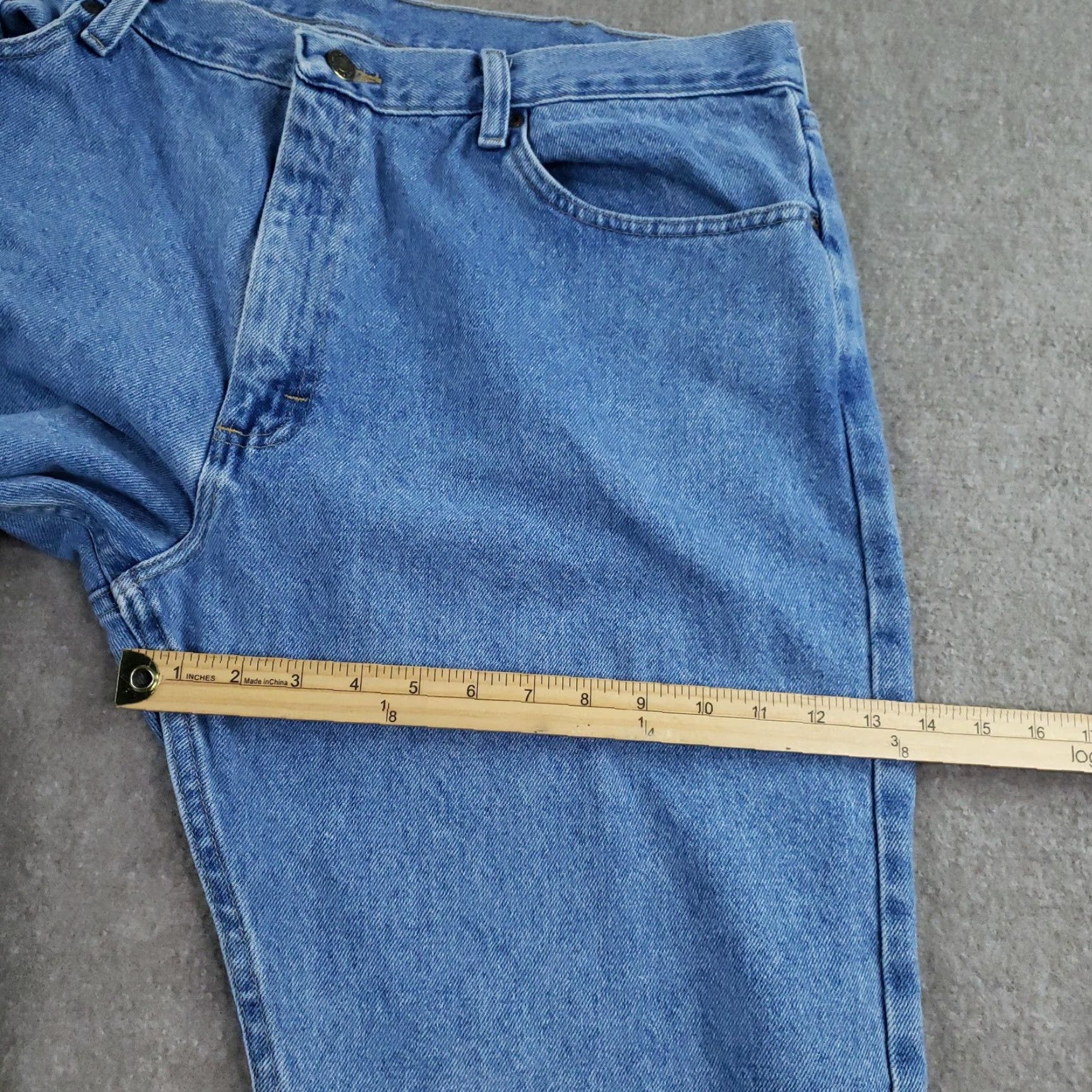 Wrangler Vtg Wrangler Five Star Jeans Mens 40x30 Blue Regular Straight Size US 40 / EU 56 - 5 Thumbnail